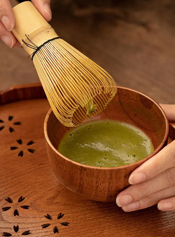 Matcha Bambusbesen mit 100 Borsten - Image 2