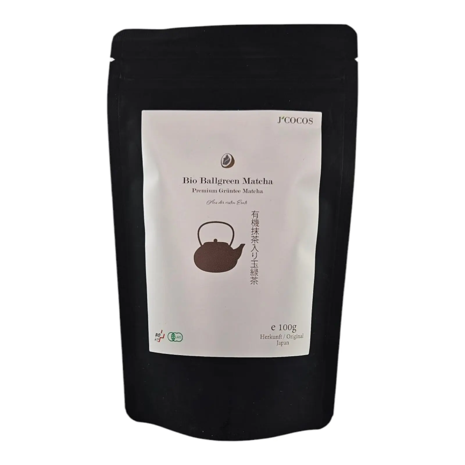 Organic premium green tea with matcha 100g